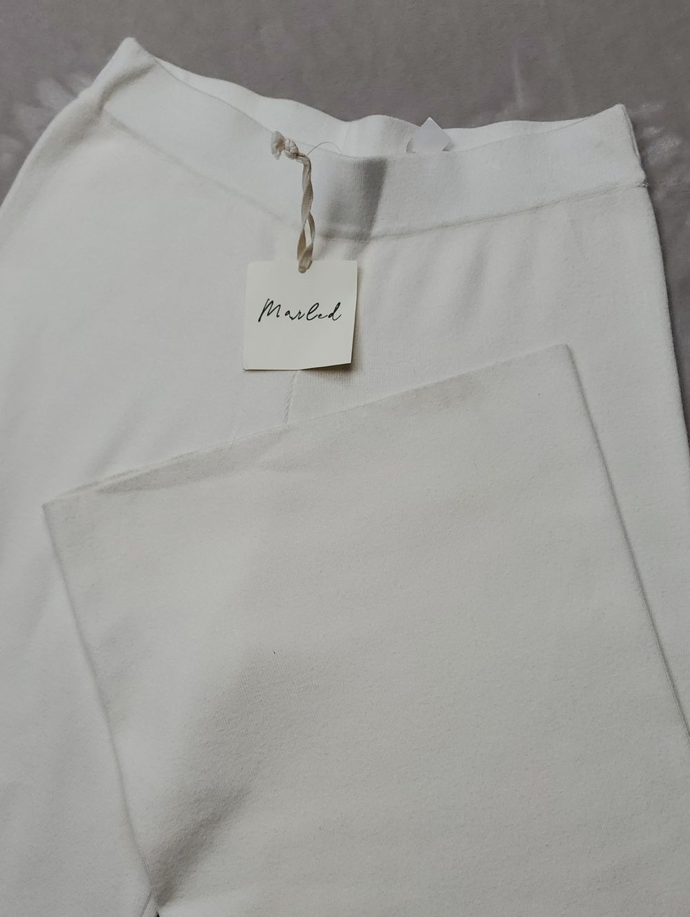Marled | Women's Size M | NWT Cream Knit Wide-Leg Lounge Pants